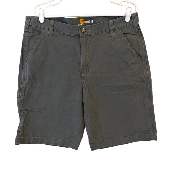 Carhartt Other - Carhartt 102514-039 Relaxed Fit Rugged Rigby Gray Work Shorts Mens Size 38